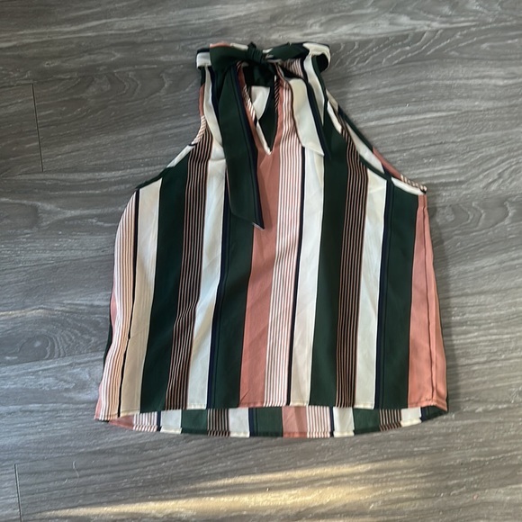 Tie Back Halter Neck Blouse - Picture 2 of 3